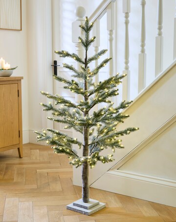 Frosted Pine Needle Tree 4ft