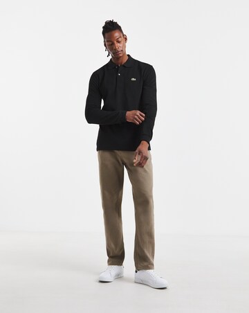 Lacoste Classic Long Sleeve Pique Polo - Black