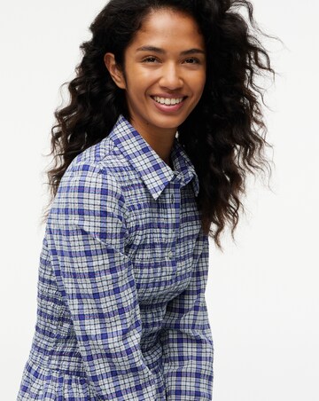 Tommy Jeans Smock Long Sleeve Mini Check Dress