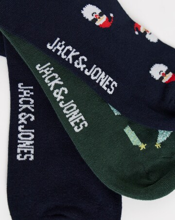 Jack & Jones Christmas Tree 3-Pack Socks - Green Multi