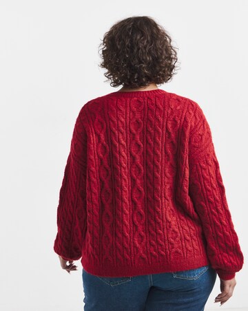 Bow Detail Cable Knit Jumper