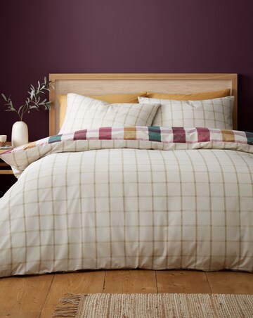 Catherine Lansfield Autumn Check Duvet Cover Set