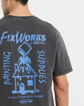 Only & Sons Milo Fixworks Washed Relaxed Fit T-Shirt - Pine Green