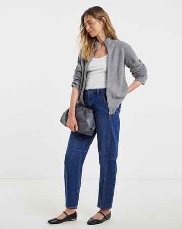 Sponge Zip Through Cardigan