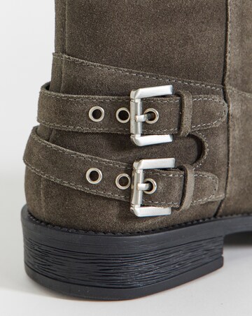 Octavia Suede Straight Knee High Boots - Extra Wide Fit (EEE) & Super Curvy Calf