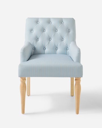 Julipa Mae Pair of Striped Dining Chairs