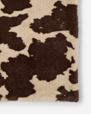 Cow Printed Faux Fur Throw