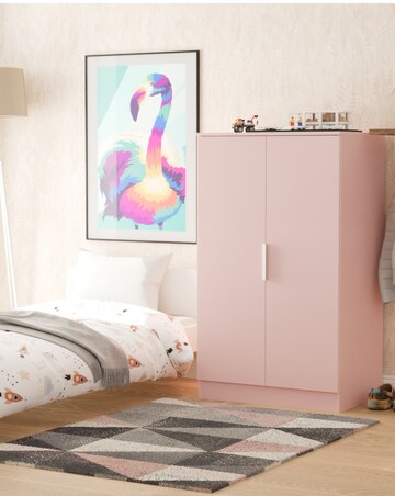 Humber Ready Assembled 2 Door Midi Wardrobe - Kids