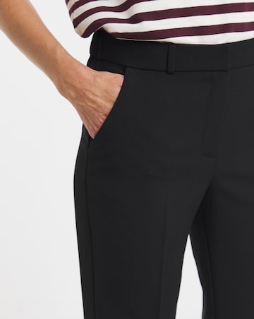 Black Tailored Straight Leg Trousers