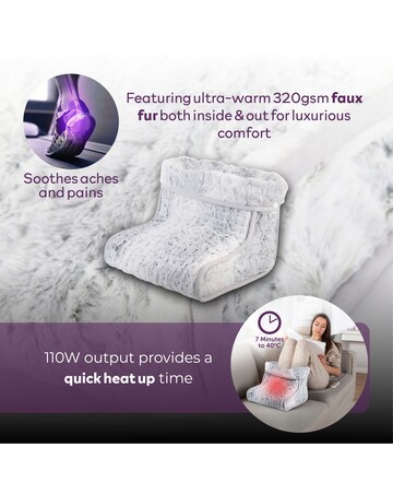 Carmen C81285GRY Heated Foot Warmer