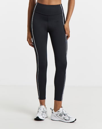 Simply Be SB3 Black & White Active Piping Leggings