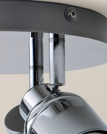 ValueLights Benton IP44 Chrome 3-Way Round Ceiling Spotlight