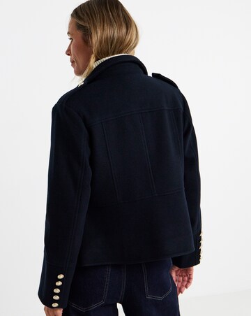 Navy Short Military Jacket