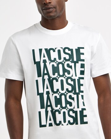 Lacoste Short Sleeve Printed T-Shirt - White