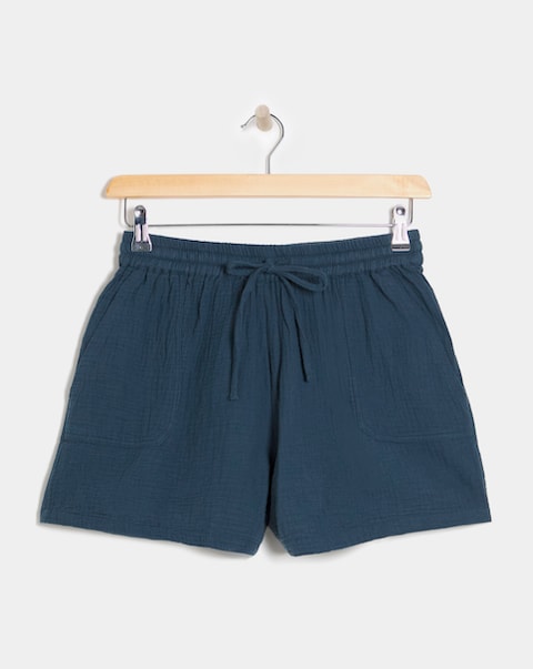 Pure Cotton Textured Co-ord Shorts
