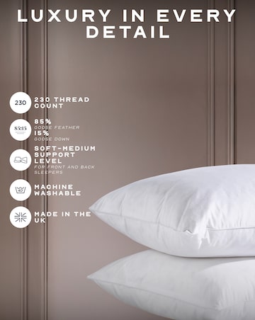 Snuggledown Hotel Goose Feather & Down Pillow