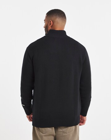 Jack & Jones Norrebro Half Zip Knit - Black