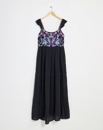 Figleaves Frida Embroidered Maxi Beach Dress
