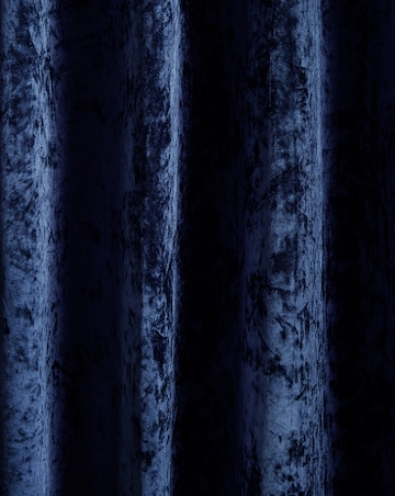 Catherine Lansfield Crushed Velvet Eyelet Curtains