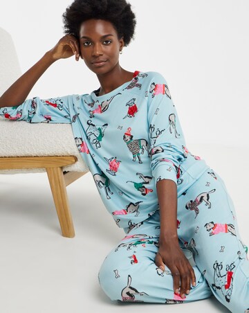 Pretty Secrets Supersoft Knit Dog Print Twosie