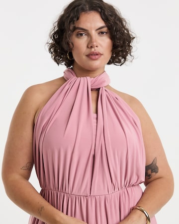 Pink Multi-Ways To Wear Maxi Bridesmaid Dress