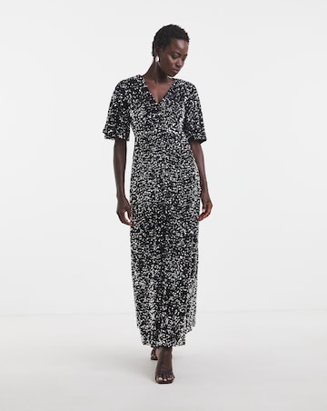 Twisted Wunder Velvet Sequin Maxi Dress