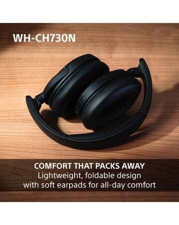 Sony WH-CH730N Wireless Noise Cancelling Over-Ear Headphones - Black