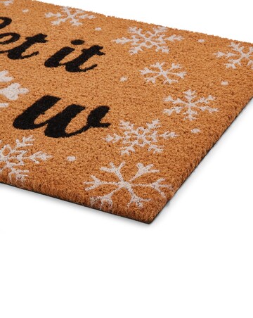 Christmas Let it Snow Coir Doormat