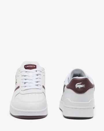 Lacoste T-Clip Trainers - White/Burgundy