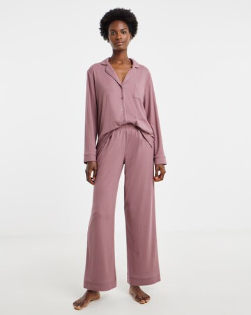 Figleaves Soft Knit Ribbed Pj Set