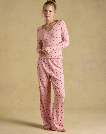 Joules Floral Pointelle Pyjama Set