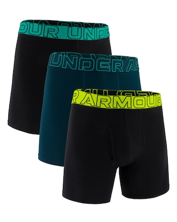 Under Armour Performance Cotton 6 Inch Boxers - 3 Pack