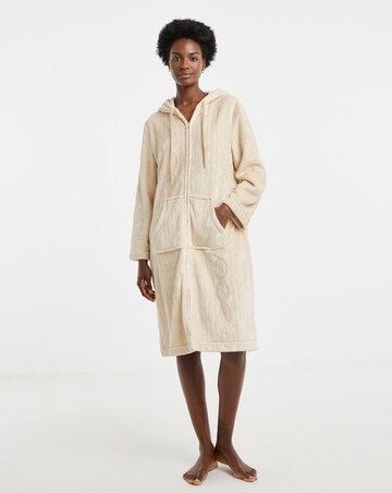 Pretty Secrets Zip Through Fleece Gown