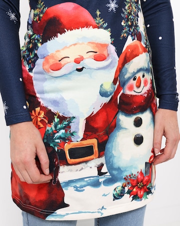 Joe Browns Roll Neck Christmas Graphic Tunic Top