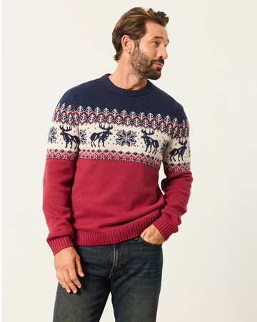 FatFace Moose Jumper - Red