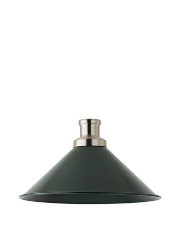 ValueLights Morgan Forest Taper Shade with Brushed Chrome Fitting