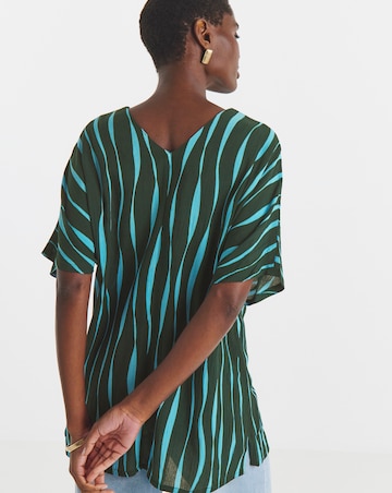 Printed Crinkle Tunic