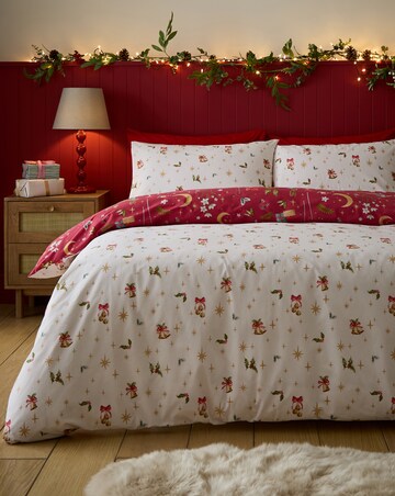 Catherine Lansfield Christmas Enchanted Twilight Duvet Cover Set