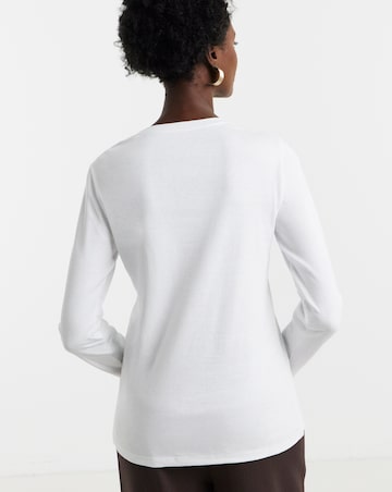 Black, White, Charcoal 3 Pack Crew Neck Long Sleeve T-Shirt