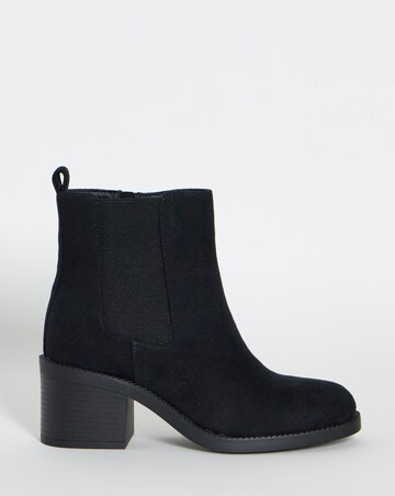 Aisha Block Heel Chelsea Ankle Boots - Extra Wide Fit (EEE)