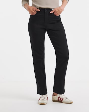 24/7 Black Straight Leg Jeans