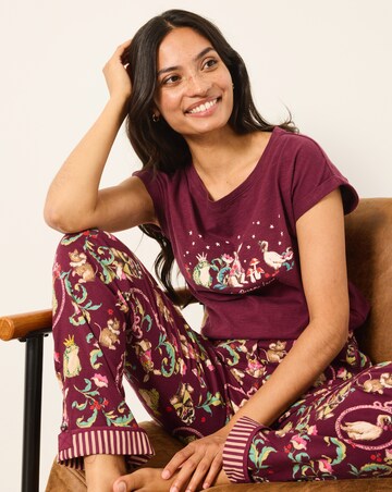 FatFace V&A Eva Fairytale Pyjama Bottoms