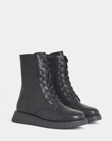 Heavenly Feet Fern Lace Up Chunky Boot - Extra Wide Fit (EEE)