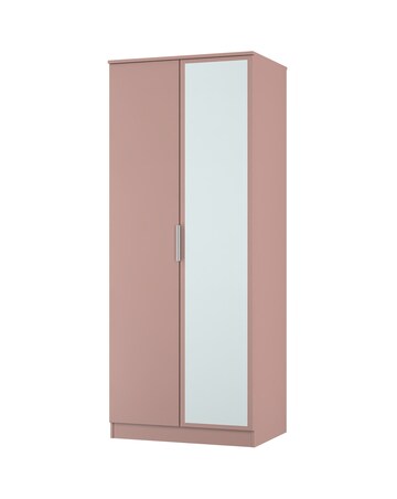 Humber Ready Assembled 2 Door Mirrored Wardrobe - Kids