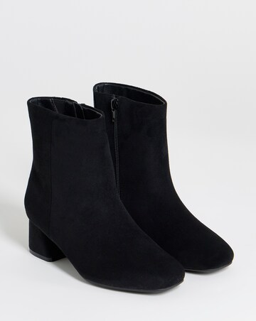 Carmella Block Heel Ankle Boots - Extra Wide Fit (EEE)