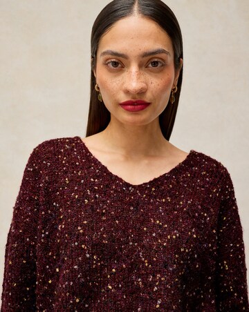 White Stuff Textured V-Neck Jumper