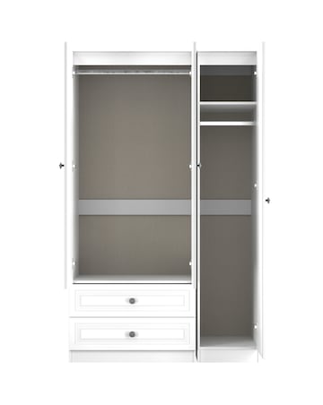 Richmond Triple Wardrobe with 2 Drawers