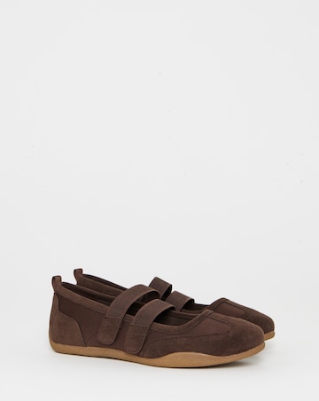 Joan Mary Jane Ballerina Trainers - Wide Fit (E)