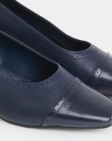 Autumn Flared Block Heel Court Shoes - Extra Wide Fit (EEE)