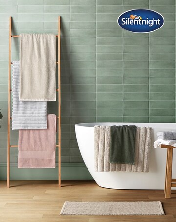 Silentnight Textured Knot Cotton Bath Mat